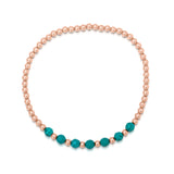 Beach Love Turquoise Beaded Bracelet in Sterling Silver
