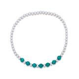Beach Love Turquoise Beaded Bracelet in Rose Gold