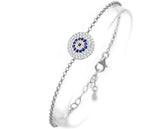 Celebrity Eye Disc Sterling Silver Bracelet