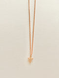 Mini Cross Necklace in Rose Gold