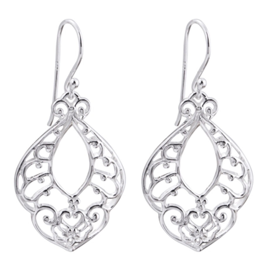 Open Nights Earrings in Sterling Silver