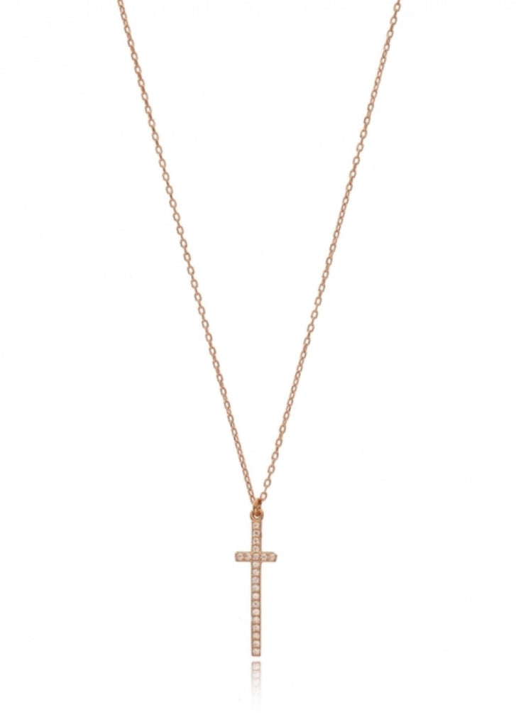 Fine Cross in Rose Gold