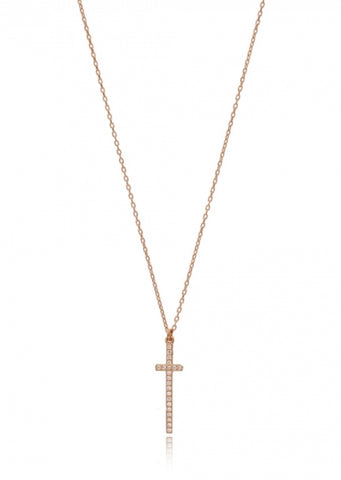 Fine Cross in Rose Gold