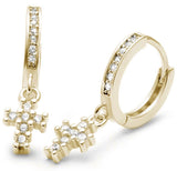 Lucy Cross Earrings in Gold