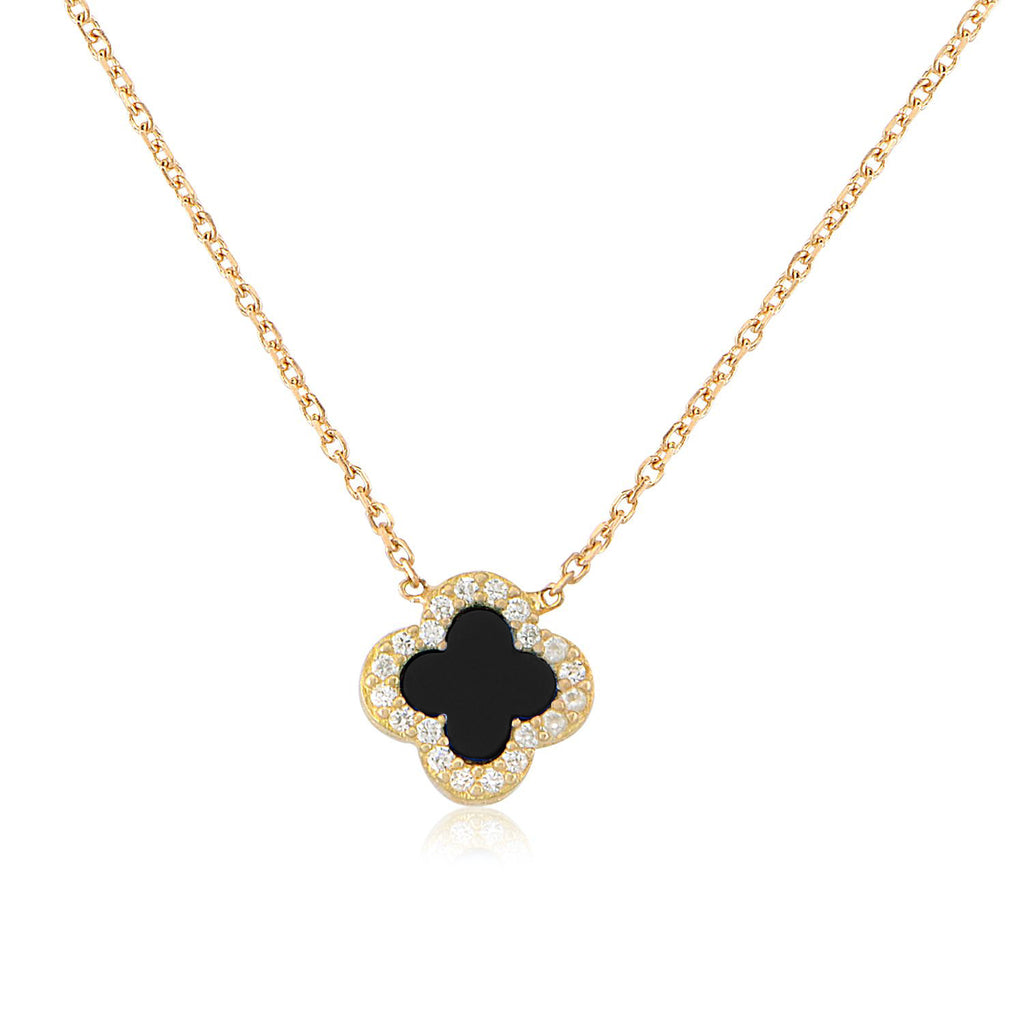 Fortuna Necklace Black Clover in Gold