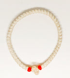 White Komboskini with Orange Beads