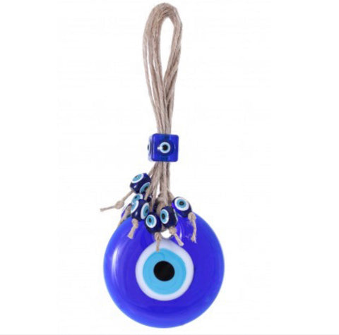 Good Luck Evil Eye Glass Ornament