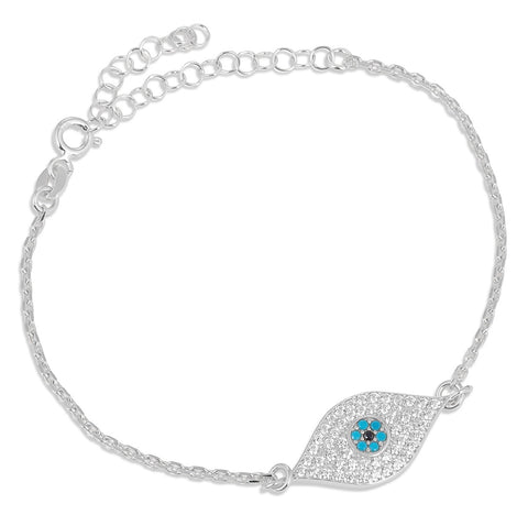 Calypso Chain Eye Bracelet in Silver