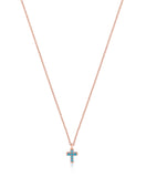 Mini Nano Cross Necklace in Sterling Silver