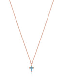 Mini Nano Cross Necklace in Sterling Silver