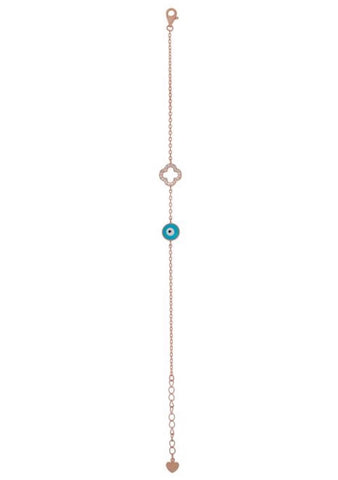 Good Luck & Protection Bracelet in Rose Gold