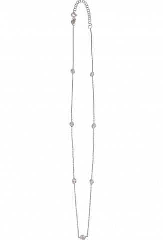 Diamonte Chain Necklace in Sterling Silver