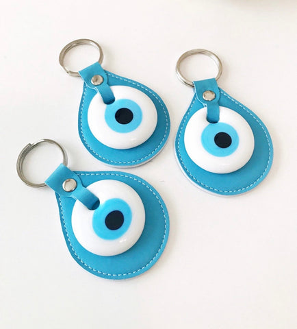 Turquoise Evil Eye Keychain