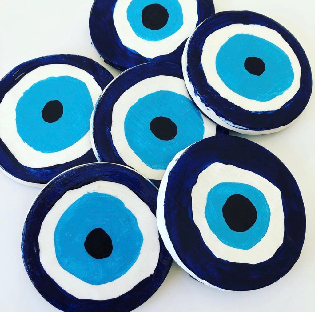 Evil Eye Table Coasters set of 6