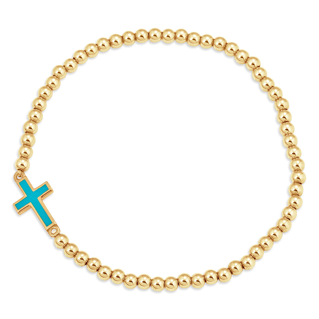 Cross Faith Bracelet in Gold