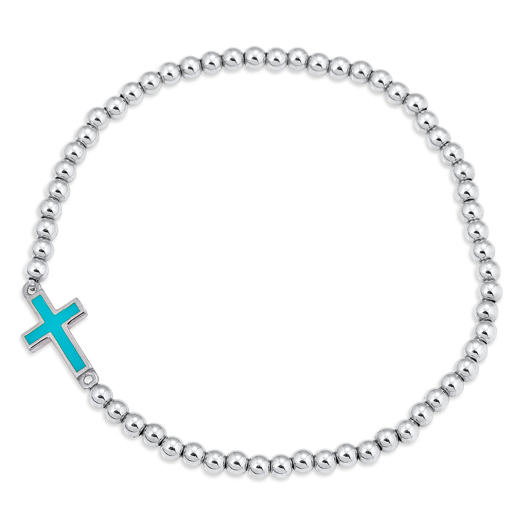 Cross Faith Bracelet in Silver