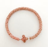 Dusty Pink Komboskini with Clear Beads