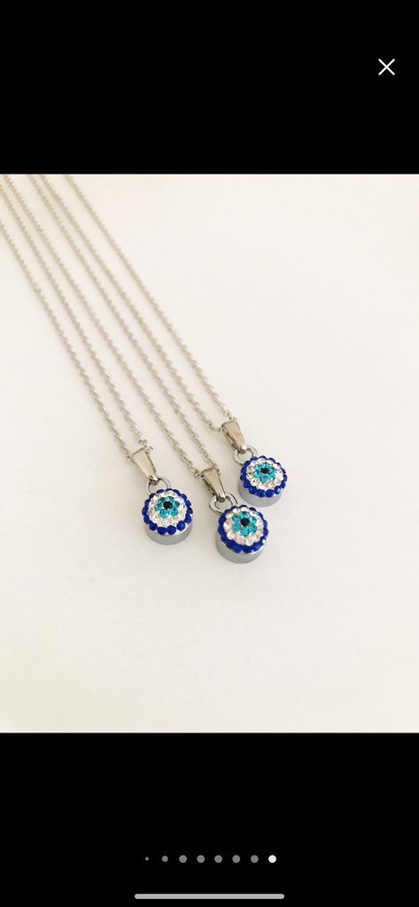 Turquoise Evil Eye Small Necklace
