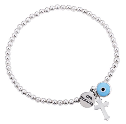 Wishful Beaded Bracelet in Sterling Silver