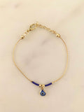 Santorini Blue Eye Bracelet in Gold