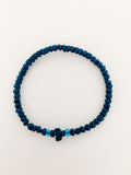 Dark Blue Komboskini with Light Blue Beads