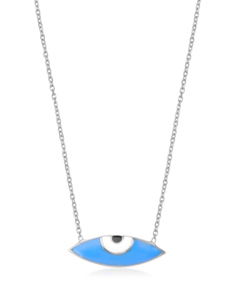 Look At Me Evil Eye Necklace in Sterling Silver
