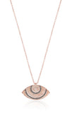 Mykonos Eye Necklace in Rose Gold