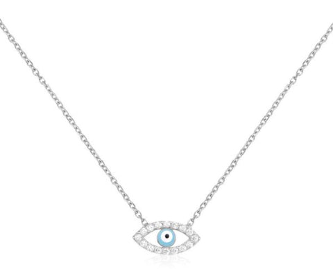 Eye On You Necklace in Sterling Silver