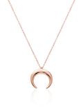 Horn Necklace in Rose Gold