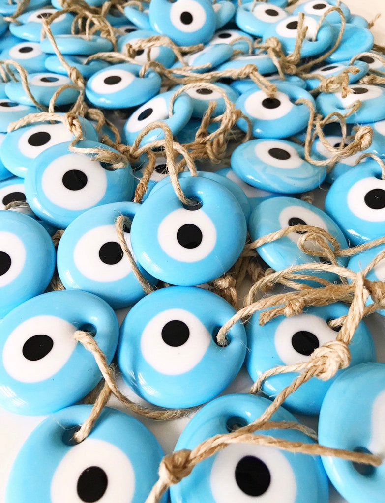 Mini Light Blue Evil Eye Ornament