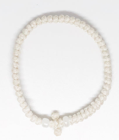 White Komboskini with White Beads