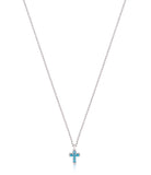 Mini Nano Cross Necklace in Sterling Silver