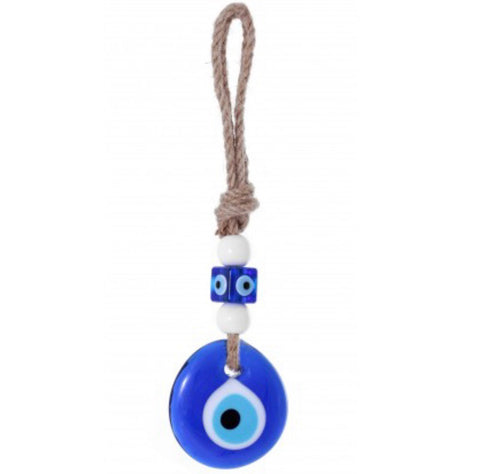 Greek Blue Evil Eye Glass Ornament