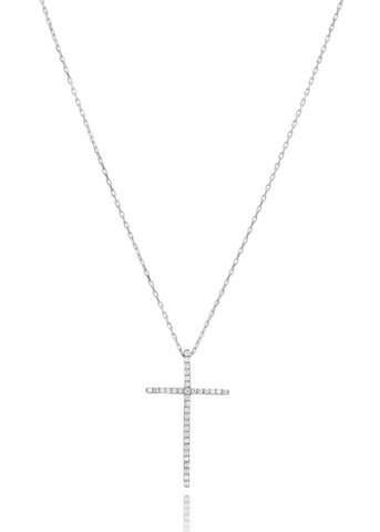 Mattina Cross Necklace in Sterling Silver