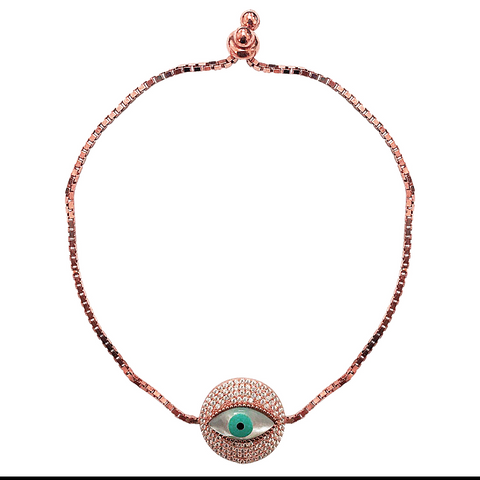 Round Eye Tennis Bracelet