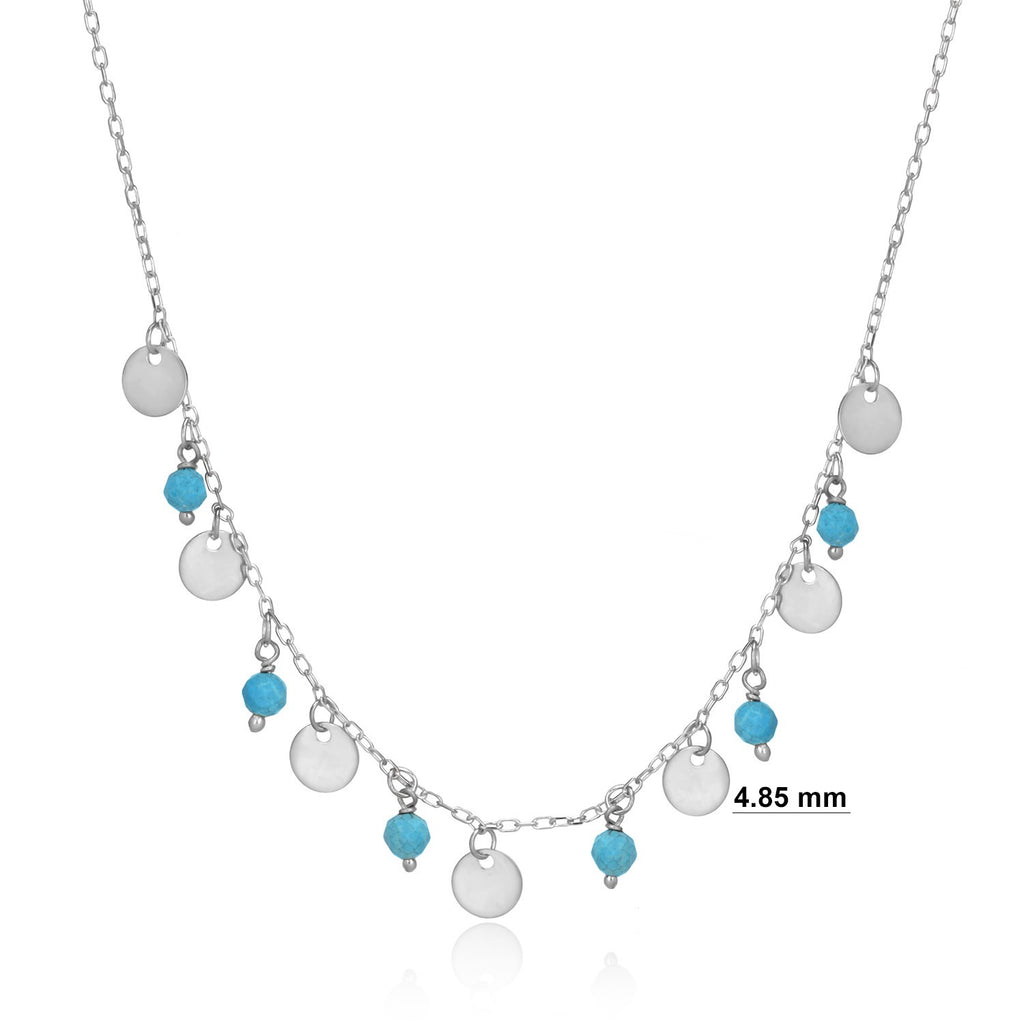 Mykonos Island Necklace in Silver