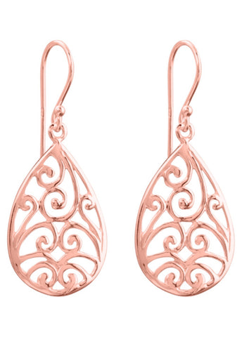 Havana Night Earrings in Rose Gold