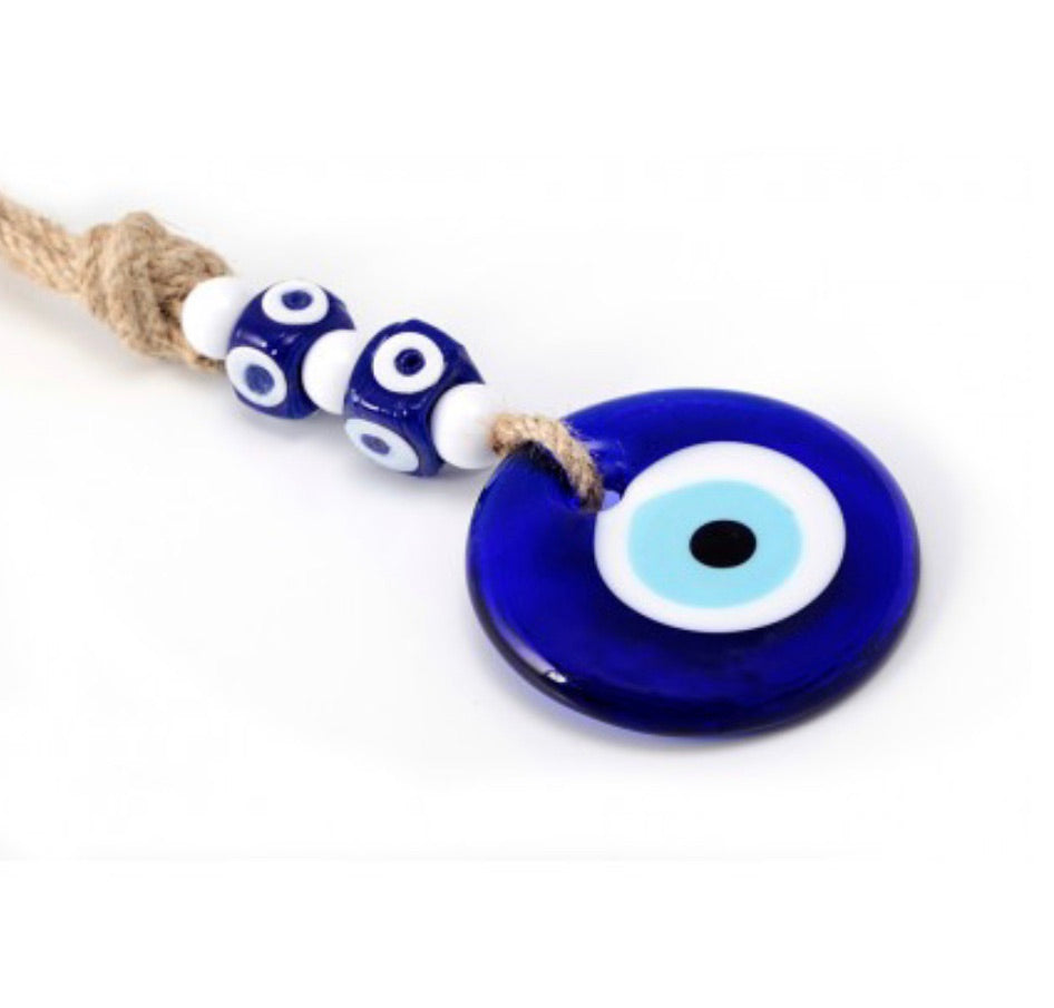 Greek Evil Eye Glass Ornament