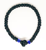 Black Komboskini with Dark Blue Beads
