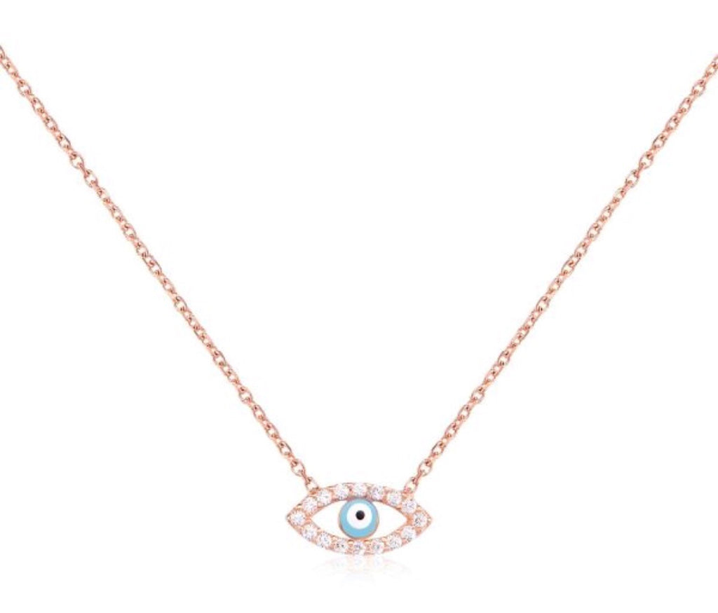 Eye On You Necklace in Gold