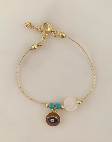 Navagio Eye Bracelet in Gold