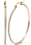 Diamonte Hoops in Gold