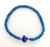 Turquoise Komboskini with Purple Beads