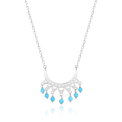 Symi Island Necklace in Silver