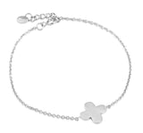 Clover Cross Bracelet in Sterling Silver