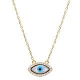 Grecian Eye Necklace in Gold