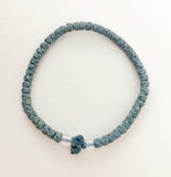 Pale Grey/Blue Komboskini with Clear Beads