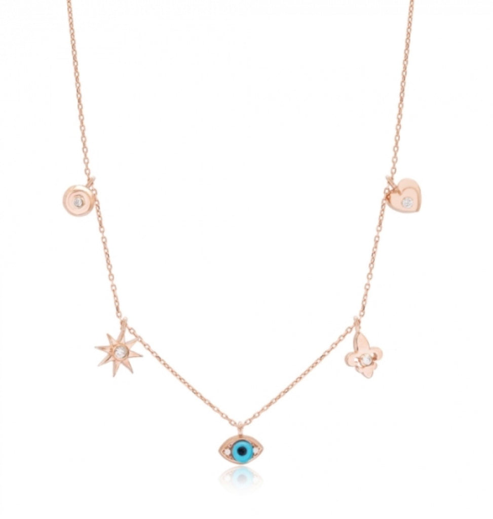 Protection Necklace in Rose Gold