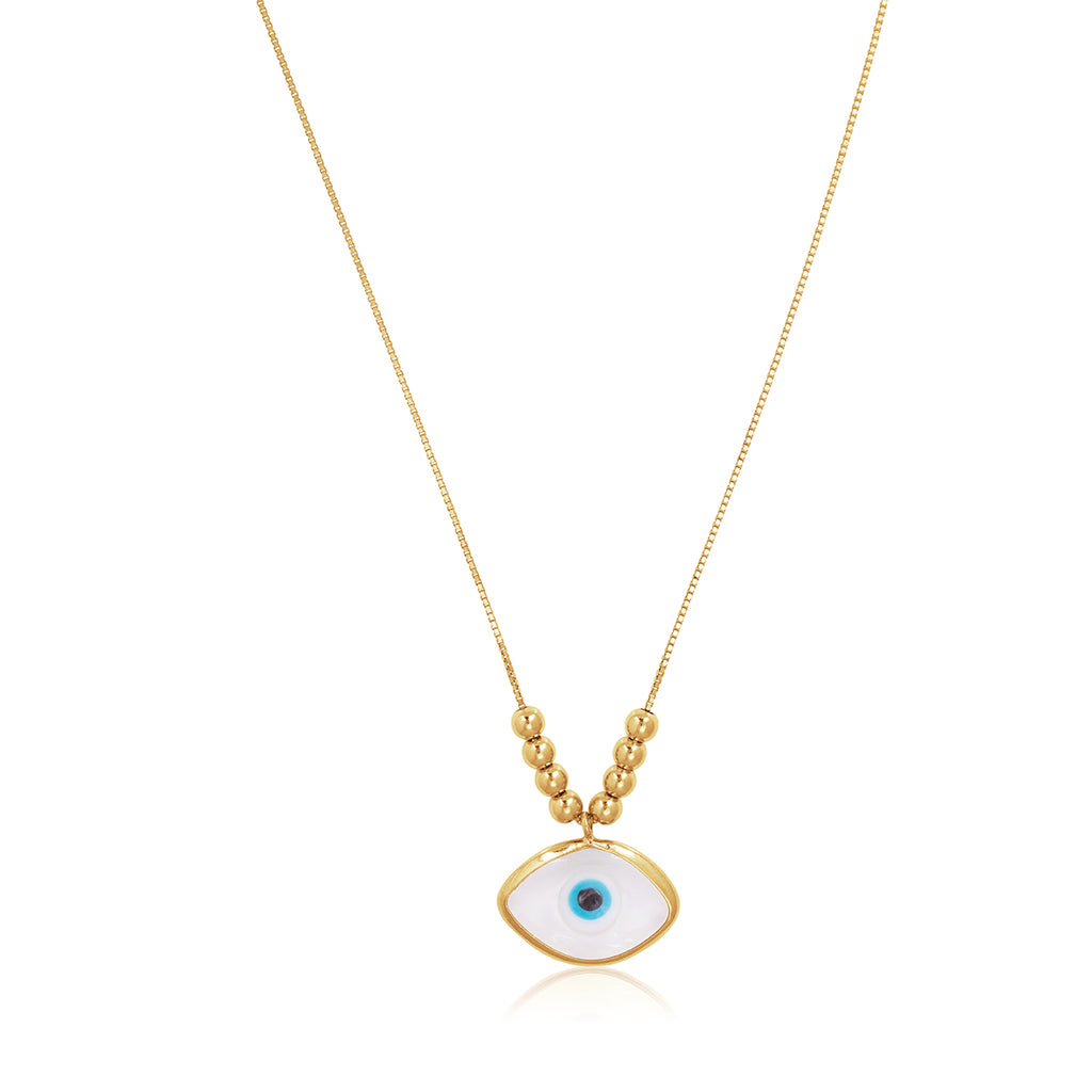 Eye See Through Necklace in Gold