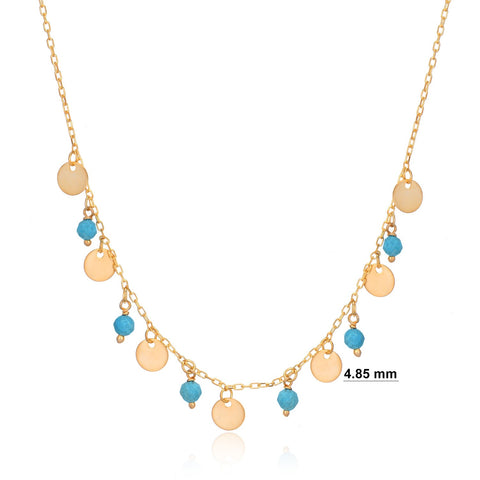 Mykonos Island Necklace in Gold